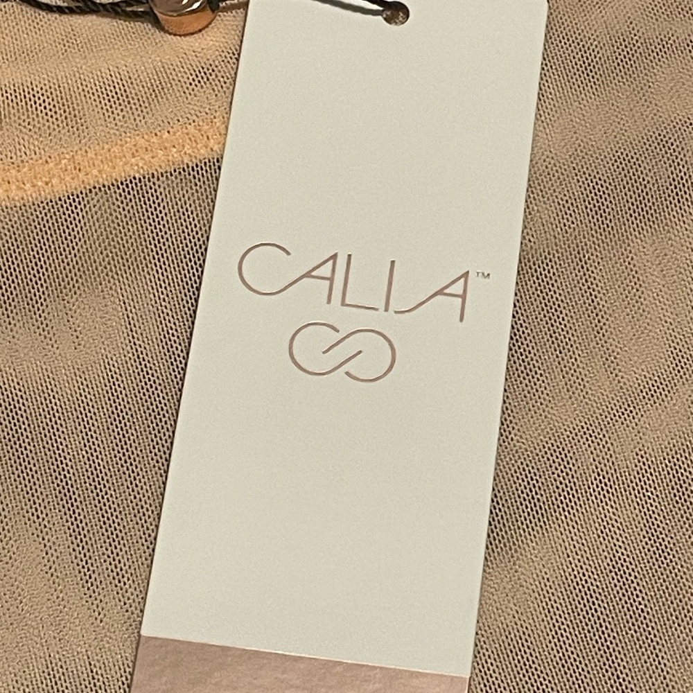 CALIA by Carrie Underwood Oversized peach mesh short-sleeve tee. Size Med NWT - Picture 7 of 9
